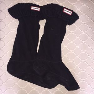 Black Tall Hunter Boot Socks